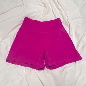 Small Pink Alphalete Shorts